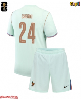 Franța Rayan Cherki #24 Echipament de Fotbal Replică Mondial 2026 Copii Deplasare (+ Șorturi)